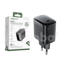 Сетевое зарядное устройство Type-C Acefast A112 (45W, PD, GaN) Черный