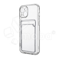 Чехол-накладка для iPhone 13 (с защитой камеры, карманом для карт, прозрачный)