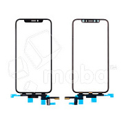 Стекло для переклейки iPhone Xs в сборе с тачскрином и OCA пленкой Черный - OR (Mitsubishi)