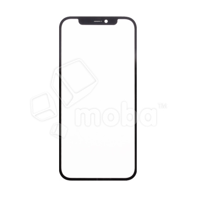 Стекло для переклейки iPhone 12/12 Pro в сборе с OCA пленкой Черный - OR (Feaglet)