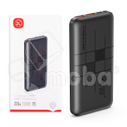 Внешний Аккумулятор (Power Bank) XO RP187 10000 mAh (22.5W, QC3.0, PD, 2USB, MicroUSB, Type-C, LED индикатор) Черный
