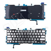 Подсветка клавиатуры для ноутбука MacBook Pro M1 13"/M2 13" A2338 (2020-2022, прямой Enter RU) Черный