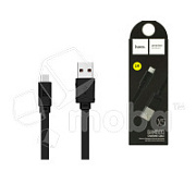 Кабель USB - Type-C Hoco X5 (3A, плоский) Черный