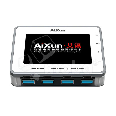 Зарядная станция Aixun PF26 (260W, 8 портов: 4USB-QC3.0/4Type-C-PD, LCD)