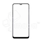Стекло для переклейки Samsung Galaxy A03s (A037F) в сборе с OCA пленкой Черный - OR (Mitsubishi)
