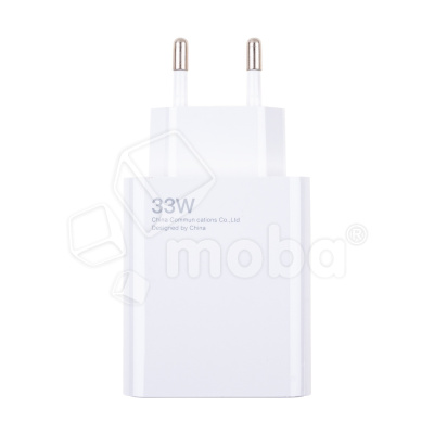 Сетевое зарядное устройство USB для Xiaomi Turbo Charger (33W, QC3.0, кабель Type-C с чипом IC) Белый