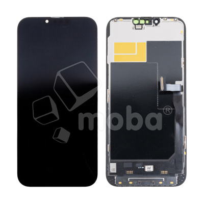 Дисплей для iPhone 13 Pro Max (A2645) в сборе с тачскрином Черный - (Soft OLED, Full HD, 120 Гц) (с верификацией)